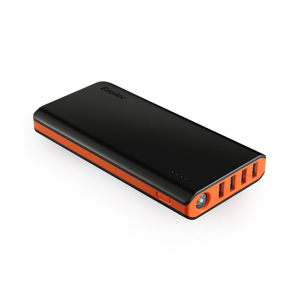 Søgemaskine optimering katastrofe humane Fast and Efficient] EasyAcc 26000mAh Power Bank 4 Ports External Battery  Charger Portable Charger for Android Phone Samsung HTC Tablets – Black and  Orange – Kerry Somewhere